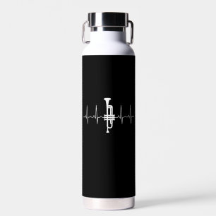Trumpet - Trumpet Heartbeat Gift Water Bottle