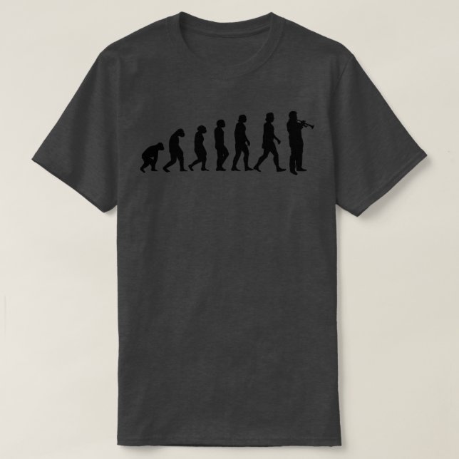 Trumpet Trumpet Player Evolution T-Shirt (Design Front)