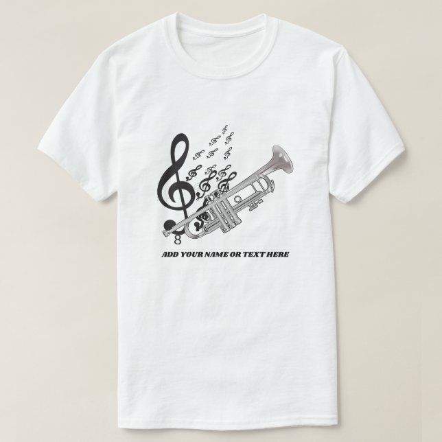 Trumpet Trumpeter  Jazz T Shirts (Design Front)