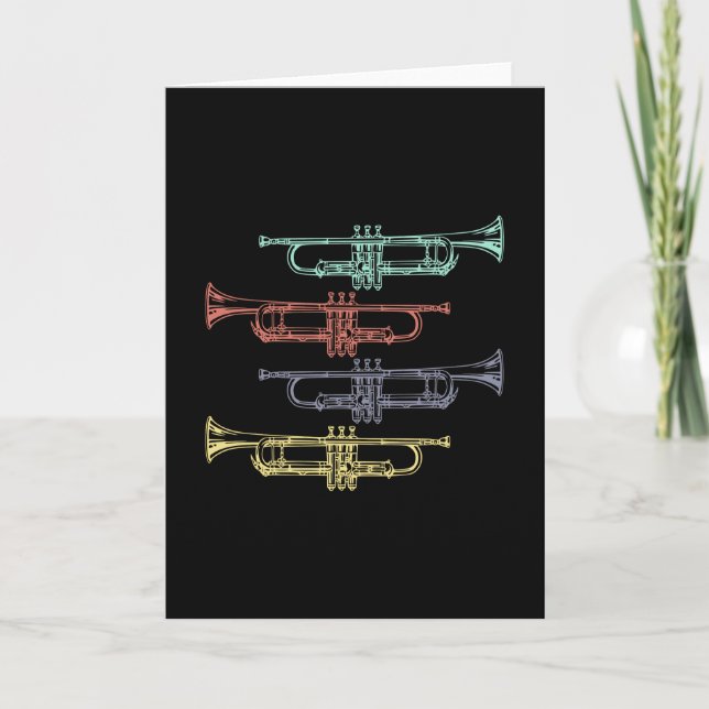 Trumpet Vintage Card (Front)