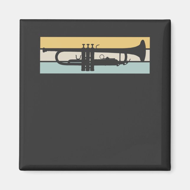 Trumpet Vintage Magnet (Front)