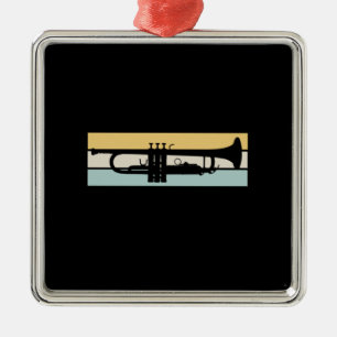 Trumpet Vintage Metal Ornament