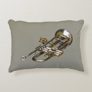 Trumpet With Lyre Decorative Cushion