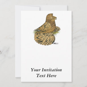 Trumpeter Pigeon Almond Invitation