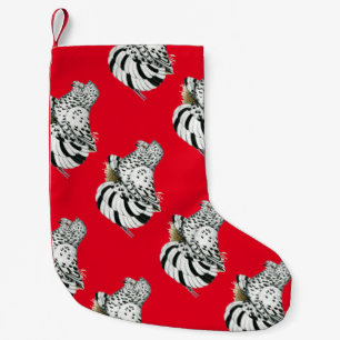Trumpeter Pigeon Light Splash Small Christmas Stocking