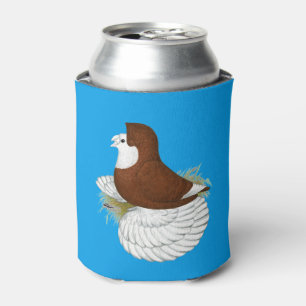 Trumpeter Pigeon Red Baldhead Can Cooler