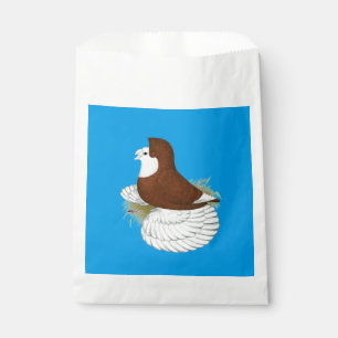 Trumpeter Pigeon Red Baldhead Favour Bag