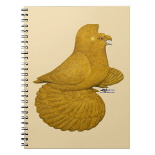 Trumpeter Pigeon Yellow Notebook
