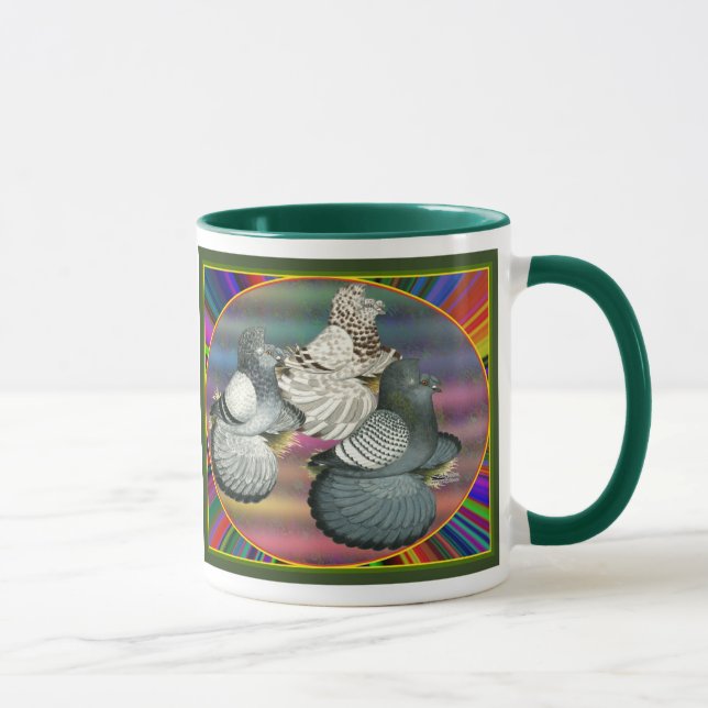 Trumpeters Pigeons Three Mug (Right)