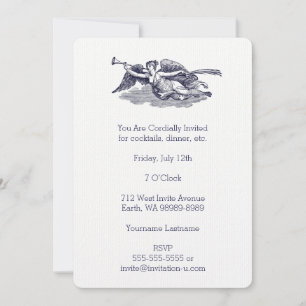 Trumpeting Angel Invitation