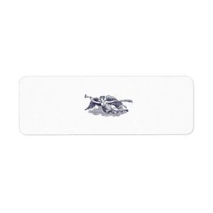 Trumpeting Angel Return Address Label