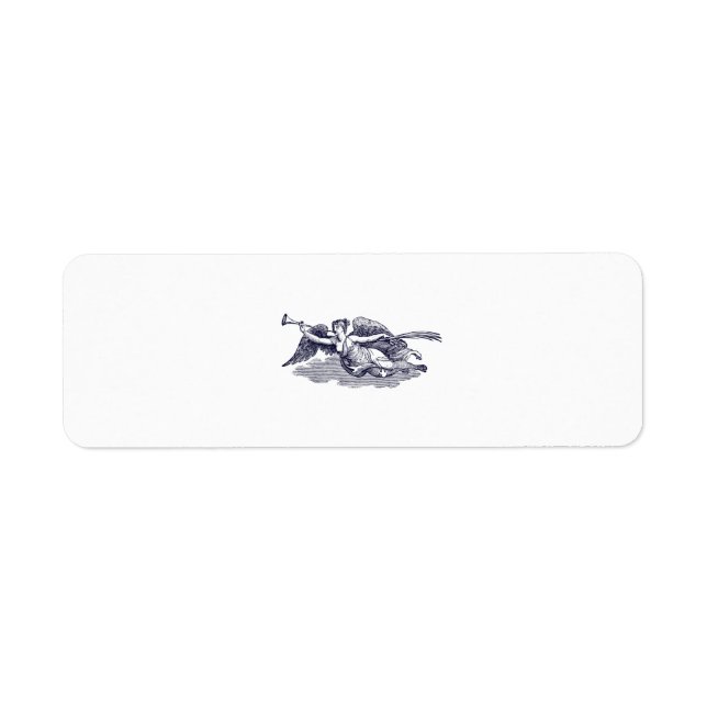 Trumpeting Angel Return Address Label (Front)