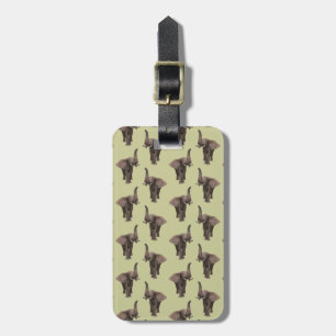 Trumpeting Elephant Luggage Tag