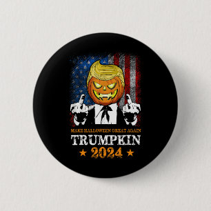 Trumpkin 2025 Usa Make Halloween Great Again Funny 6 Cm Round Badge