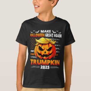 Trumpkin 2025 Usa Make Halloween Great Again Funny T-Shirt