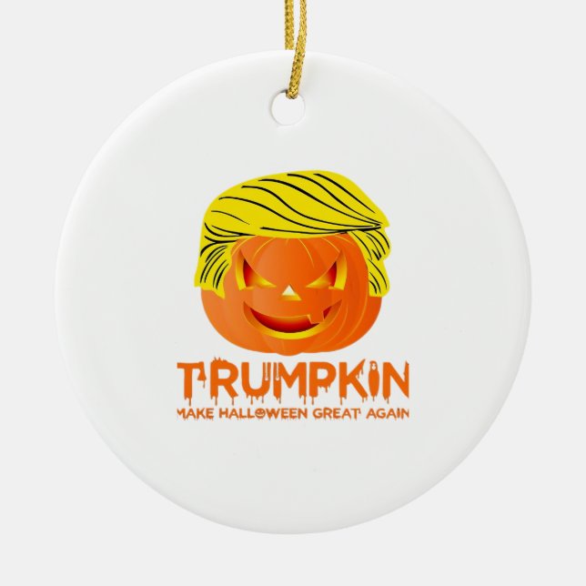 Trumpkin – Are You Scared? Classic Ceramic Ornament (Front)