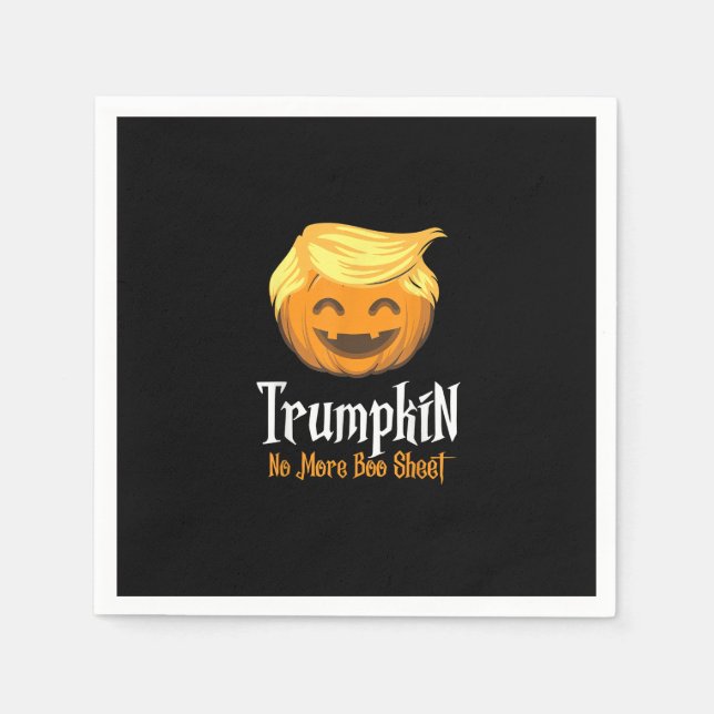 Trumpkin  Boo Sheet Funny Halloween Napkin (Front)