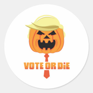 Trumpkin Classic For Halloween Classic Round Sticker