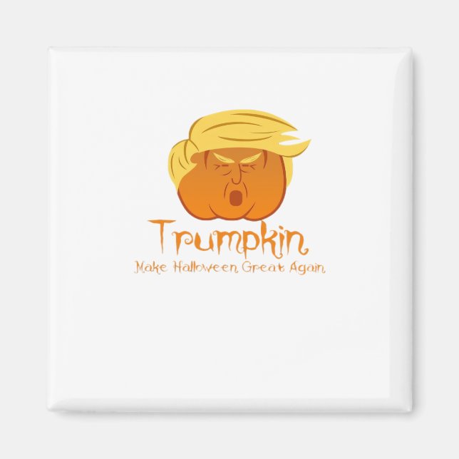 Trumpkin Classic & Funny Design For Halloween Magnet (Front)
