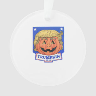 Trumpkin Classic – Funny Halloween Quote Ornament