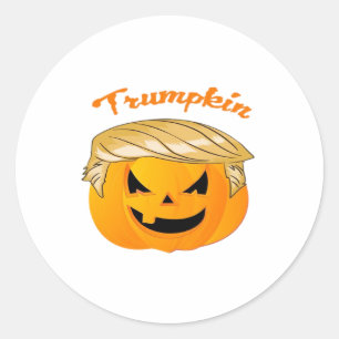 Trumpkin Classic – Political Parody Round Sticker
