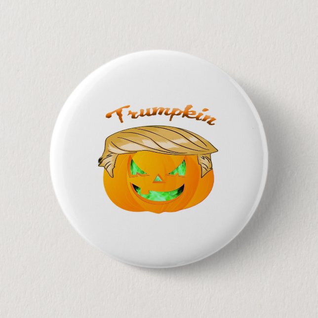 Trumpkin Classic – Sloth in a MAGA Hat 6 Cm Round Badge (Front)