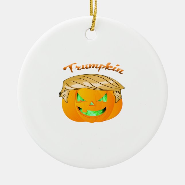 Trumpkin Classic – Sloth in a MAGA Hat Ceramic Ornament (Front)