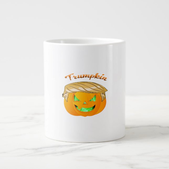 Trumpkin Classic – Sloth in a MAGA Hat Large Coffee Mug (Front)