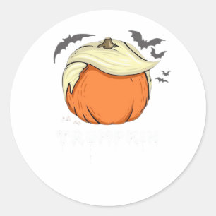 Trumpkin, Donald Halloween Classic Round Sticker