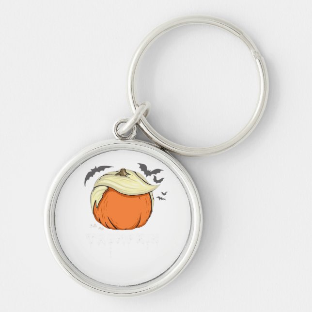 Trumpkin, Donald Halloween Key Ring (Front)