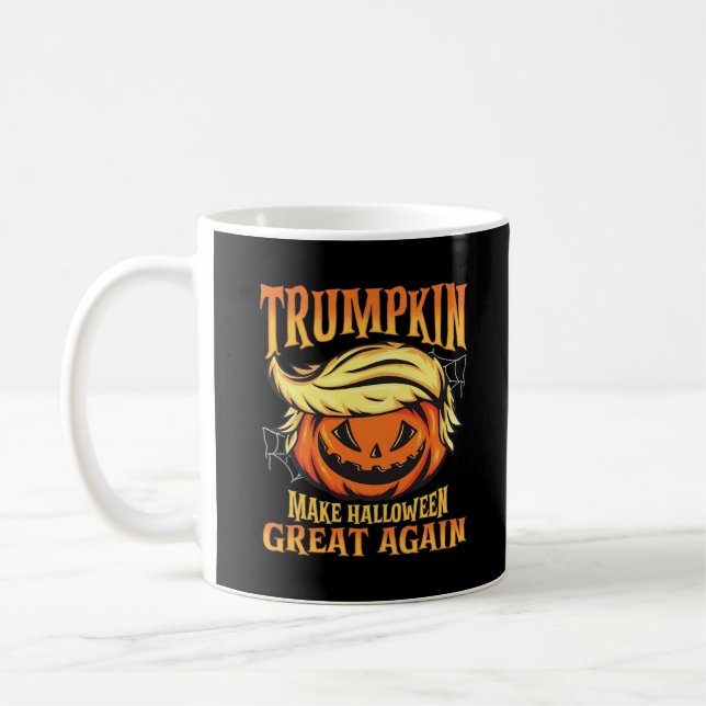 Trumpkin - Donald  Make Halloween Great Again  Coffee Mug (Left)