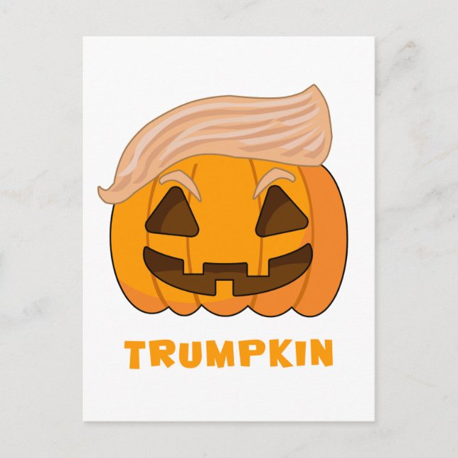 Trumpkin Donald Trump Pumpkin Postcard (Front)