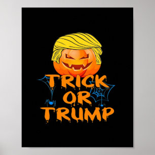 Trumpkin Funny Design For Halloween Poster