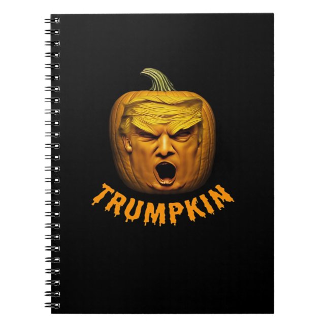 Trumpkin – Funny Donald Pumpkin Halloween Classic Notebook (Front)