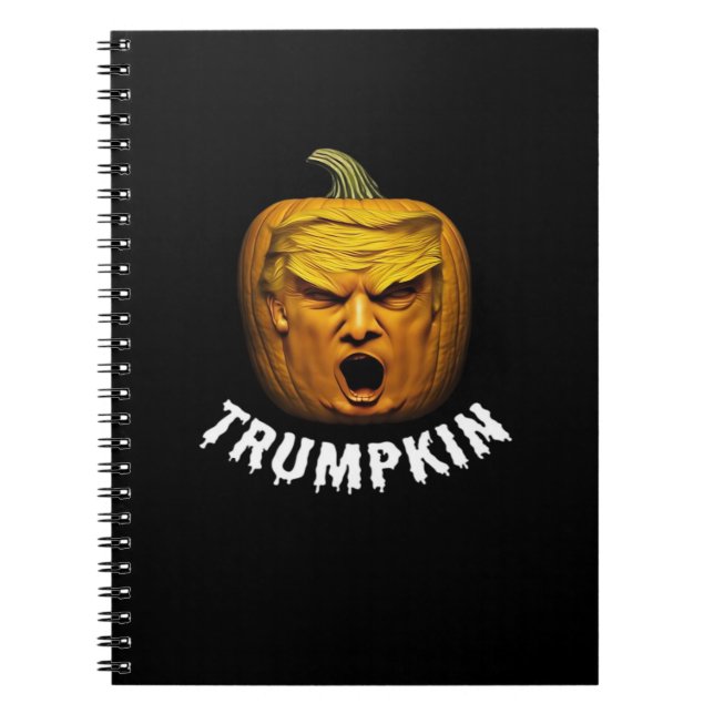 Trumpkin – Funny Donald  Pumpkin Halloween  Notebook (Front)