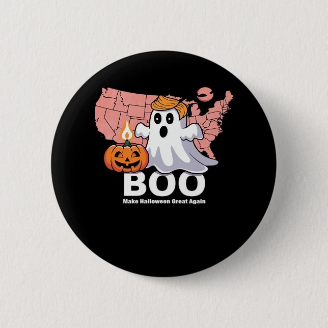 Trumpkin Funny Halloween Boo - Pumpkin Trumpkin 6 Cm Round Badge (Front)