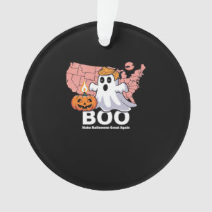 Trumpkin Funny Halloween Boo - Pumpkin Trumpkin Ornament