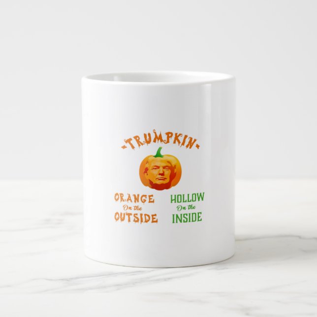 Trumpkin Funny Halloween Classic Large Coffee Mug (Front)