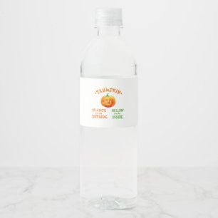 Trumpkin Funny Halloween Classic Water Bottle Label