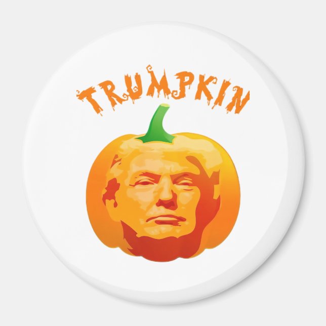 Trumpkin Funny Halloween Costume – Retro MAGA Styl Magnet (Front)