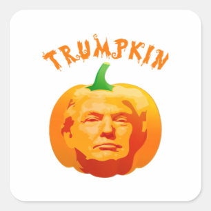 Trumpkin Funny Halloween Costume – Retro MAGA Styl Square Sticker