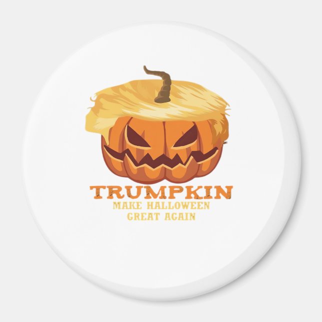 Trumpkin Funny Halloween Pumpkin – Classic Costume Magnet (Front)