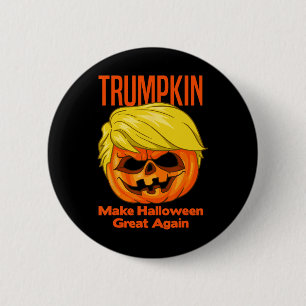 Trumpkin Funny Halloween Pumpkin Costume 6 Cm Round Badge