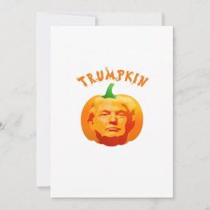 Trumpkin Funny Halloween – Spooky Parody Edition Holiday Card