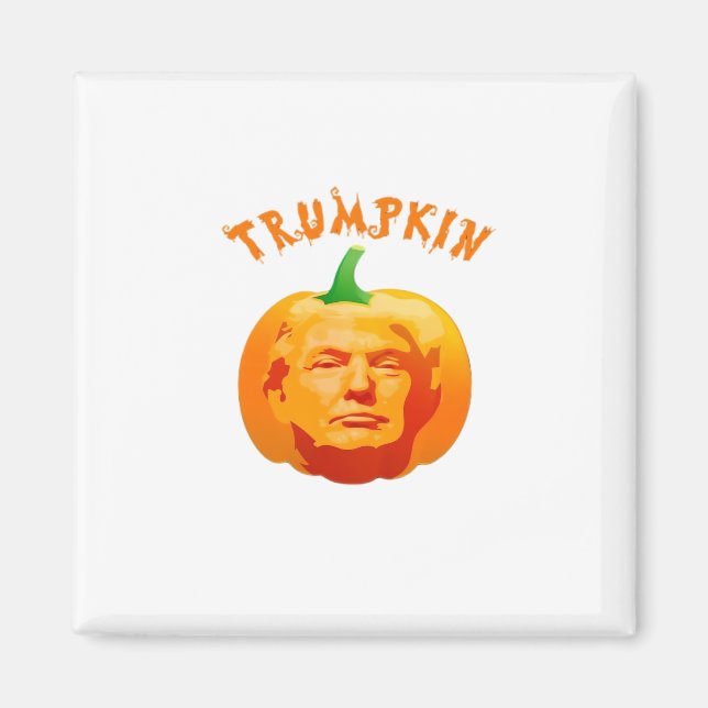 Trumpkin Funny Halloween – Spooky Parody Edition Magnet (Front)