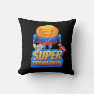Trumpkin Funny Pumpkin Head Halloween Costume Clas Cushion