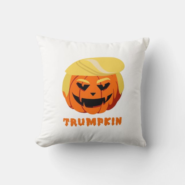 Trumpkin Halloween Cushion (Front)