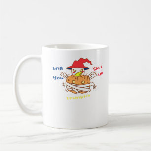 Trumpkin Halloween Election Debate And Joe Biden Coffee Mug