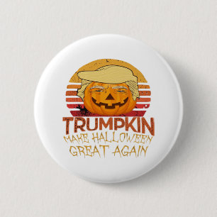 Trumpkin Halloween Funny Classic 6 Cm Round Badge