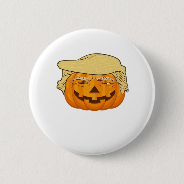 Trumpkin Halloween Funny Classic – Basic Fall Slot 6 Cm Round Badge (Front)